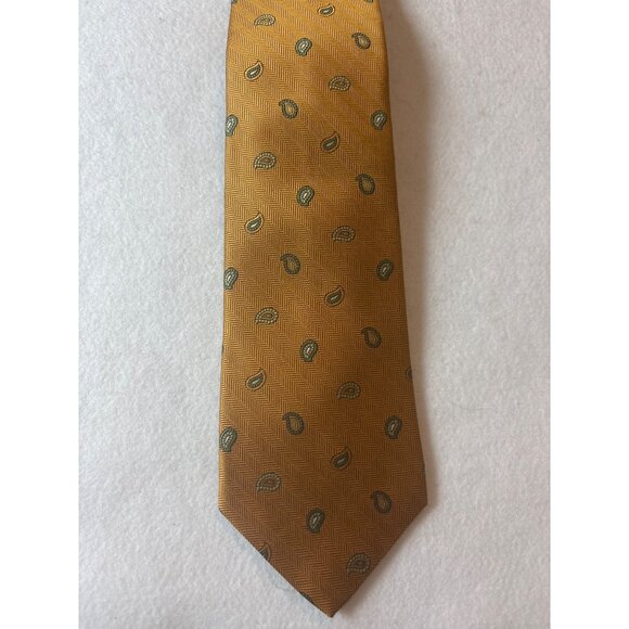Brooks Brothers Mens Silk Tie With Paisley Pattern - Picture 1 of 5